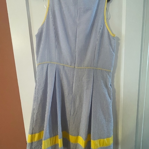 Elle Dress, brand new with tags, size xl, blue striped with yellow - Picture 2 of 6